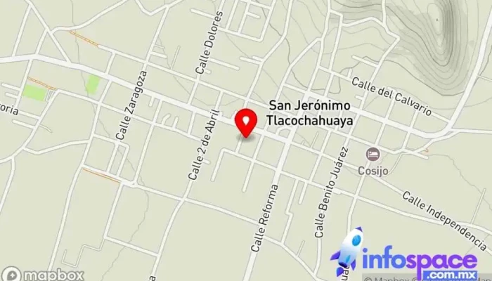 mapa de San Jerónimo Tlacochahuaya  en San Jerónimo Tlacochahuaya