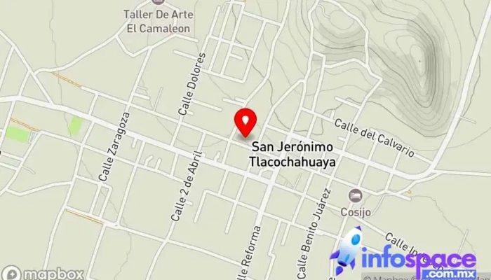 mapa de San Jerónimo Tlacochahuaya  en Oaxaca
