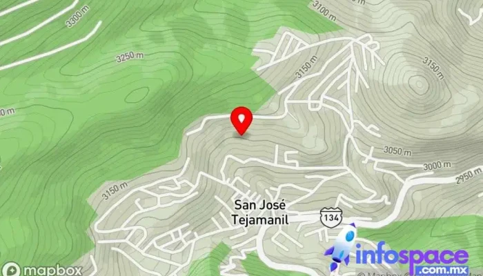 mapa de San José Tejamanil  en Estado de México