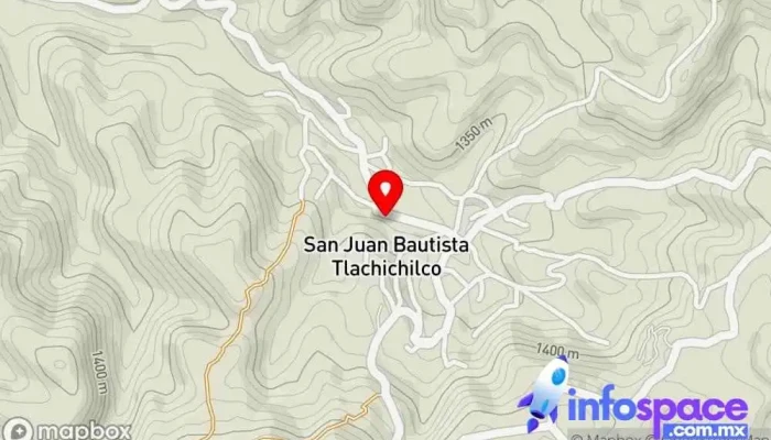 mapa de San Juan Bautista Tlachichilco  en San Juan Bautista Tlachichilco