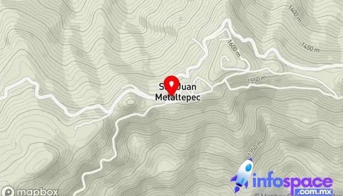 mapa de San Juan Metaltepec Mixe Oaxaca Clínica ambulatoria en Santiago Zacatepec