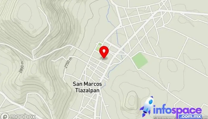 mapa de San Marcos Tlazalpan  en Estado de México