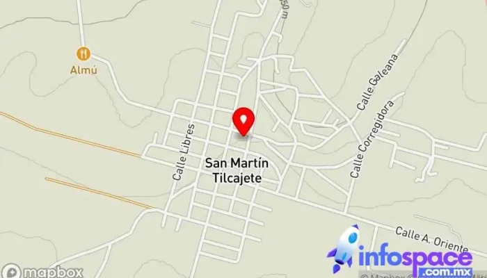 mapa de San Martín Tilcajete  en San Martín Tilcajete