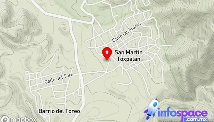 mapa de San Martín Toxpalan  en San Martín Toxpalan