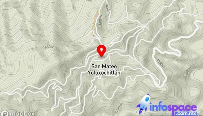 mapa de San Mateo Yoloxochitlan Clínica ambulatoria en San Mateo Yoloxochitlán