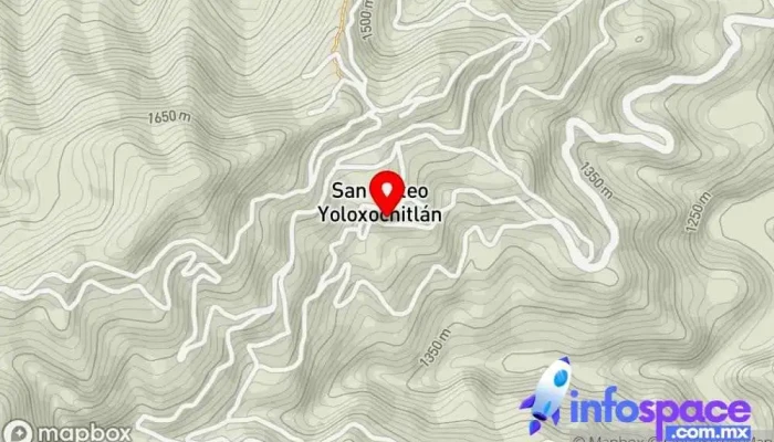 mapa de San Mateo Yoloxochitlán  en San Mateo Yoloxochitlán