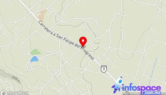 mapa de San Miguel Enyege Iglesia en Dolores Enyege