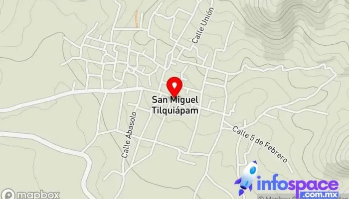 mapa de San Miguel Tilquiápam  en San Miguel Tilquiápam