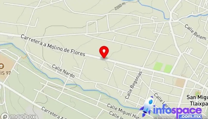 mapa de San Miguel Tlaixpan Bus stop en Estado de México