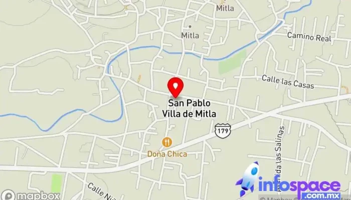 mapa de San Pablo Villa de Mitla  en San Pablo Villa de Mitla