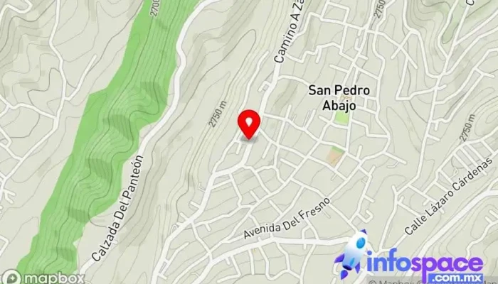 mapa de San pedro abajo segunda sección Cibercafé en Temoaya