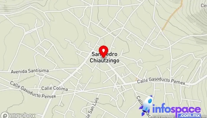 mapa de San Pedro Chiautzingo  en San Pedro Chiautzingo