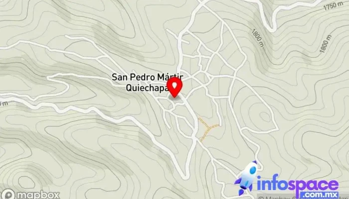 mapa de San Pedro Mártir Quiechapa  en San Pedro Mártir Quiechapa