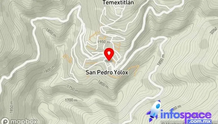 mapa de San Pedro Yólox  en San Pedro Yólox