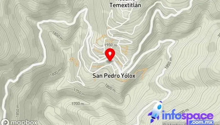 mapa de San Pedro Yólox  en Oaxaca