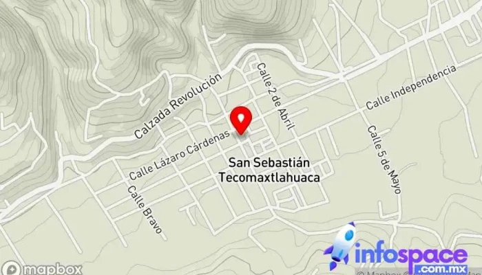 mapa de San Sebastián Tecomaxtlahuaca  en San Sebastián Tecomaxtlahuaca