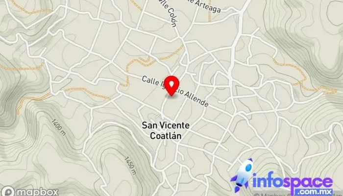 mapa de San Vicente Coatlán  en San Vicente Coatlán