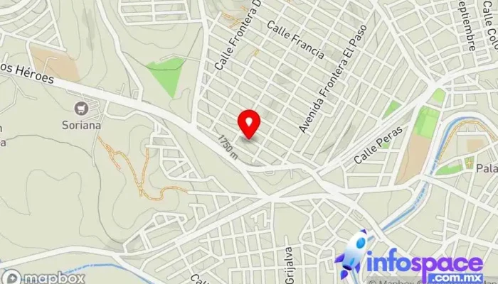 mapa de Sánchez Luna Consultores Fiscales Empresa de contabilidad en Hidalgo del Parral