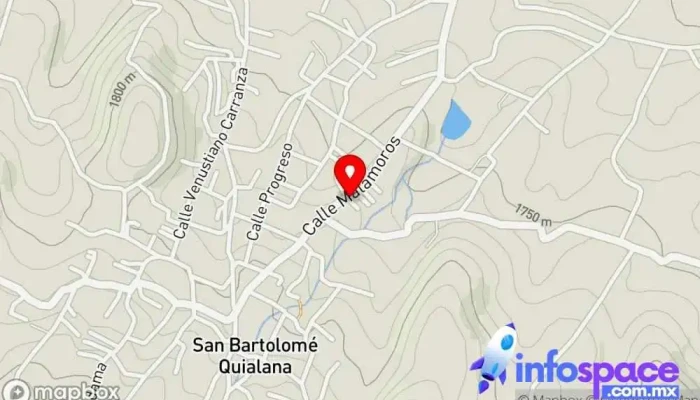 mapa de SANCHEZ Centro educativo en San Bartolomé Quialana