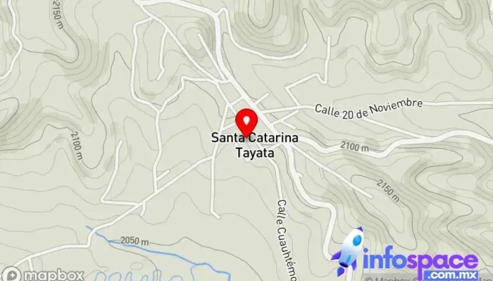 mapa de Santa Catarina Tayata  en Oaxaca