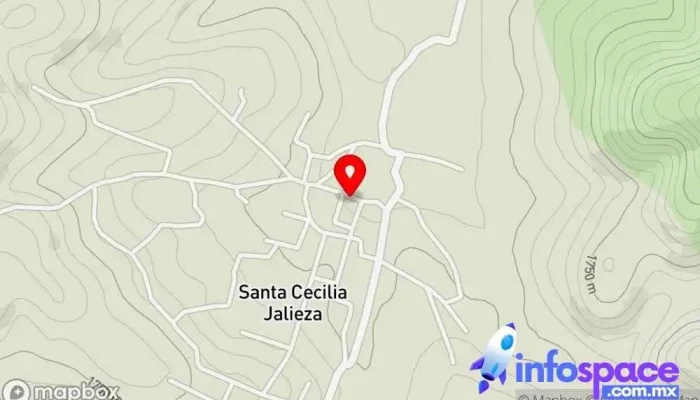 mapa de Santa Cecilia Jalieza  en Santa Cecilia Jalieza