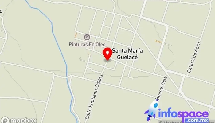 mapa de Santa María Guelacé  en Oaxaca