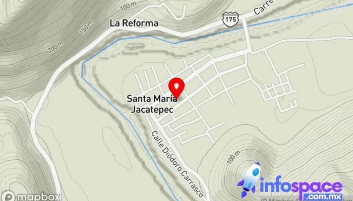 mapa de Santa María Jacatepec  en Santa María Jacatepec