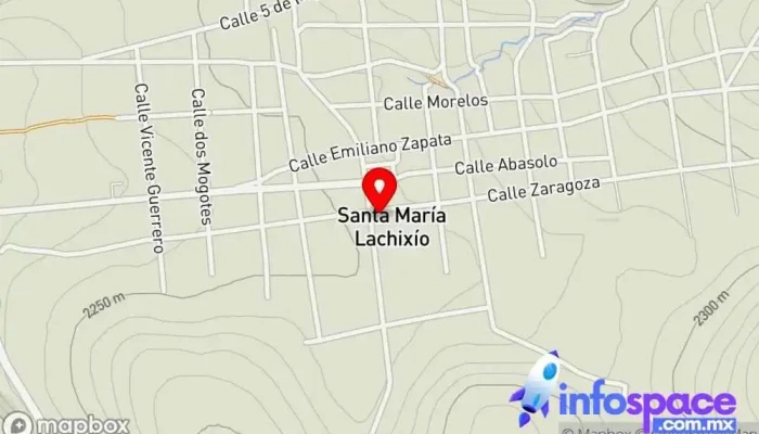 mapa de Santa María Lachixío  en Santa María Lachixío
