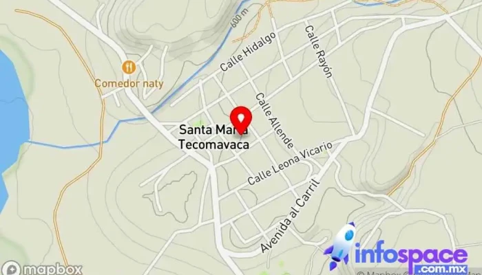mapa de Santa María Tecomavaca  en Santa María Tecomavaca