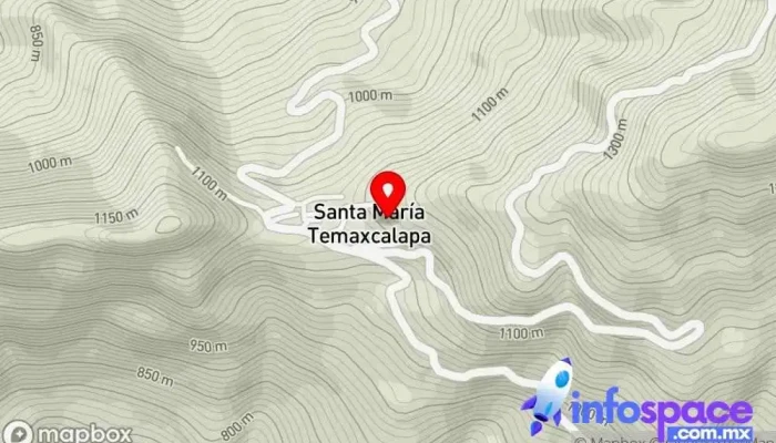 mapa de Santa María Temaxcalapa  en Oaxaca
