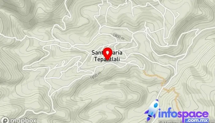 mapa de Santa María Tepantlali  en Santa María Tepantlali
