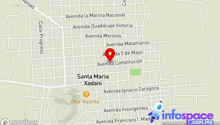 mapa de Santa María Xadani  en Santa María Xadani