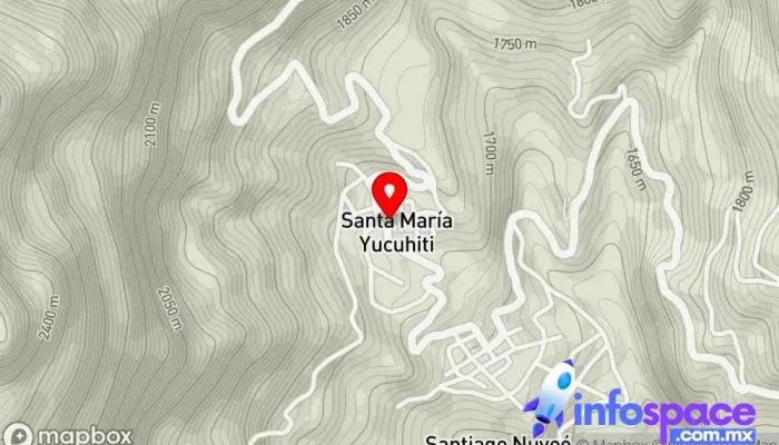 mapa de Santa María Yucuhiti  en Oaxaca
