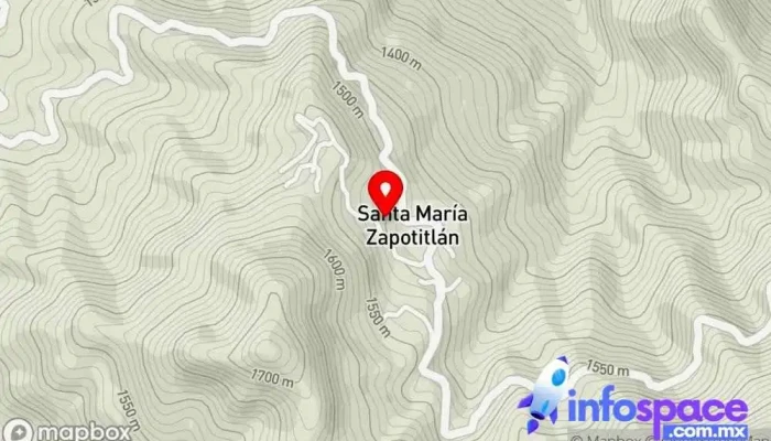 mapa de Santa María Zapotitlán  en Santa María Zapotitlán