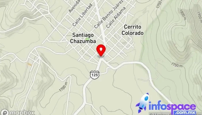 mapa de Santiago Chazumba, Oaxaca. Oficina de gobierno local en Villa de Santiago Chazumba