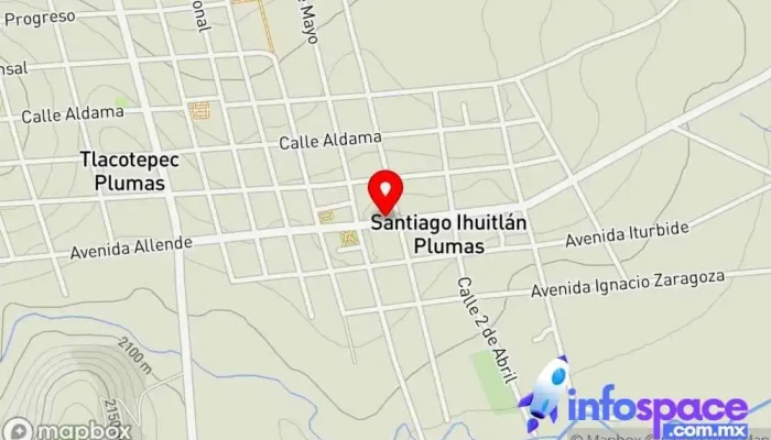 mapa de Santiago Ihuitlan Plumas Comercio en Santiago Ihuitlán Plumas