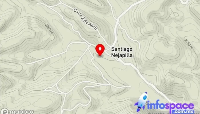 mapa de Santiago Nejapilla  en Oaxaca