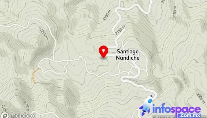 mapa de Santiago Nundiche  en Oaxaca