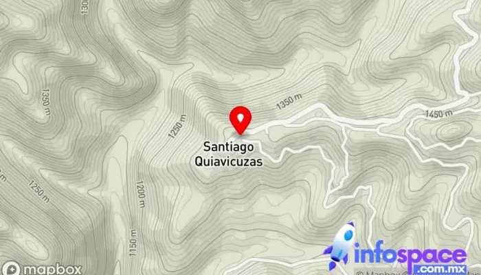 mapa de Santiago Quiavicuzas Clínica ambulatoria en Santiago Ixcuintepec