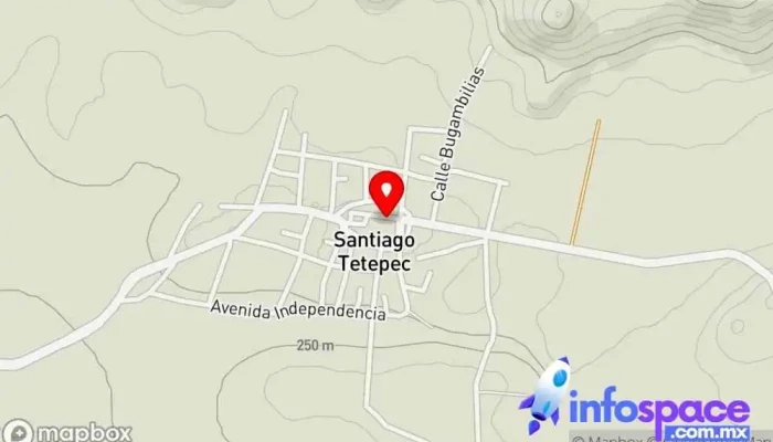 mapa de Santiago Tetepec  en Oaxaca