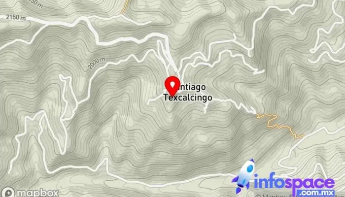 mapa de Santiago Texcalcingo  en Oaxaca