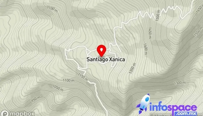 mapa de Santiago Xanica  en Santiago Xanica
