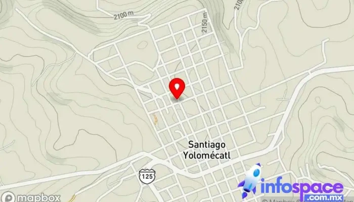 mapa de Santiago Yolomecatl Clínica ambulatoria en Santiago Yolomécatl