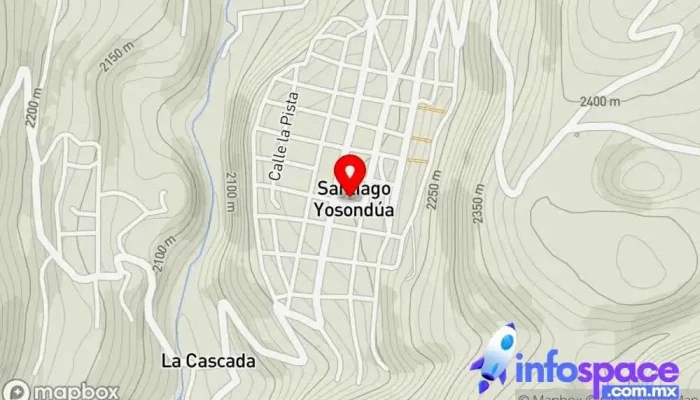 mapa de Santiago Yosondúa  en Santiago Yosondúa