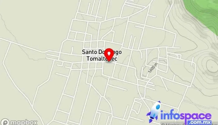 mapa de Santo Domingo Tomaltepec  en Oaxaca