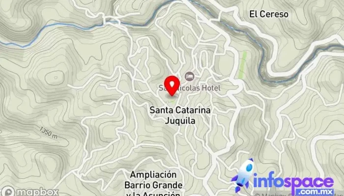 mapa de Santuario de Nuestra Señora Inmaculada de Juquila Iglesia católica en Santa Catarina Juquila