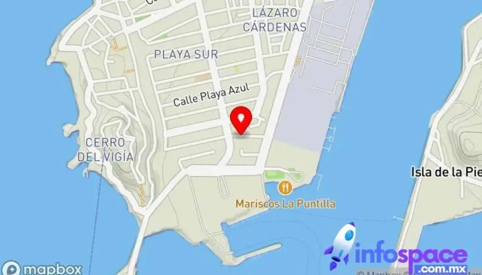 mapa de Secretaría de Marina, Capitanía del Puerto Regional de Mazatlán. Autoridad portuaria en Mazatlán