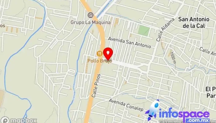 mapa de ServicingPC Soporte y servicios informáticos, Tienda de accesorios informáticos, Servicio de seguridad informática, Servicio de informática, Tienda de informática, Tienda de reparación de teléfonos móviles en San Antonio de la Cal