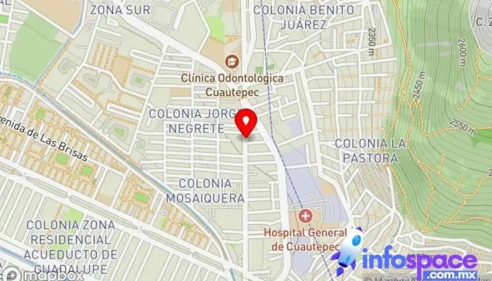 mapa de Servicio Eléctrico La Pastora Bus stop en Ciudad de México