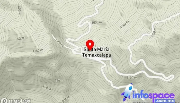 mapa de Servicio Social Escuela en Santa María Temaxcalapa